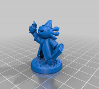 Axolotl Wizard 3D model