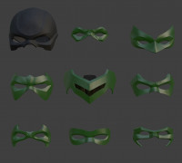 Robin Mask Pack 3D model