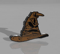 lamp pottet choice sorting hat 3D model