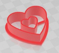 Cortadores de corazón 3D model