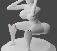 Twerking Dashboard Doll 3D model