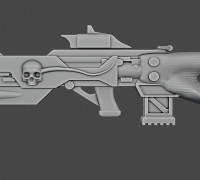 Guardsmen Scifi lasergun 3D model
