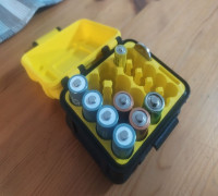 Customizable battery holder for any box 3D model