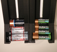 Parametric Cylindrical Battery Dispenser 3D model