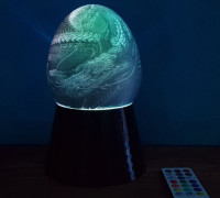 Dragon Lithophane Egg's x6 3D model
