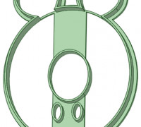 Mickey cookie cutter numbers 3D model
