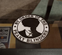 Peaky blinders coasters 3D model