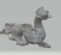 dragon; 3D model