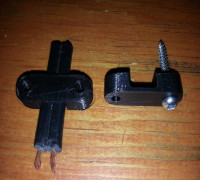 GARDEN LIGHT CABLE CLAMP 3D model