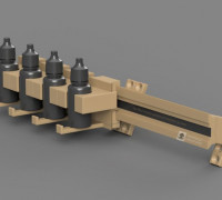 Modular Paint Rack wall mounted designed by TentacleCreations (read description) 3D model