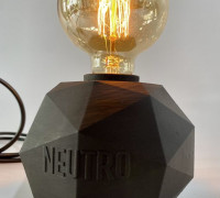 Base for geometric lamp 3D model