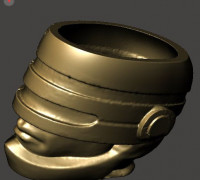 Robocop Head Vase 3D model