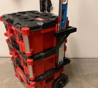 Milwaukee Packout dual level/speed square mount 3D model