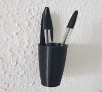 BIC pen wall holder 3D model