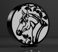 Horse lamp 3D model