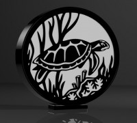 Turtle Lamp 3D model