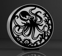 Octopus Lamp 3D model