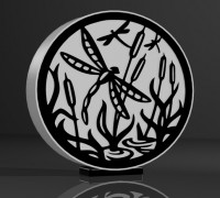 Dragonfly Lamp 3D model