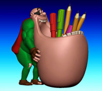 Boogerman pencil holder 3D model