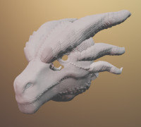King Ghidorah mask 3D model