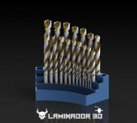 Drill bit case : Drill bit holder 3D model