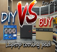 Laptop cooling pad 3D model