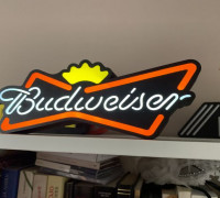 Budweiser led lamp 3D model
