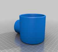 Cup Holder - 2" PVC 3D model