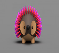 Hedgehog 01 (Large) 3D model