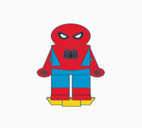 Flatminis Continued - Spider-man 3D model