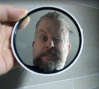 118mm Round Make-up Mirror Frame 3D model
