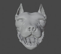 pit bull 3D model