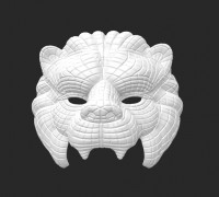Squid game lion mask 3D model