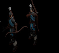 28mm scale archer for tabletop 3D model