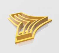 Army Rank Cookie Cutter 3D model