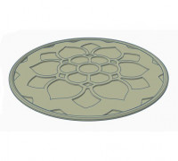 mandala Flower coaster 3D model