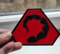 Command and Conquer - NOD coaster 3D model