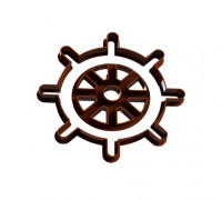rudder cookie cutter cutting 3D model