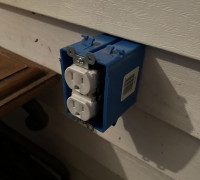 external mount receptacle cover 3D model