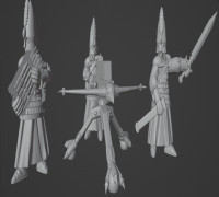 High Elf Repeater Boltthrower 3D model
