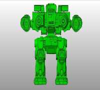 MWO Style Fafnir Battletech boardgame miniature (Outdated) 3D model