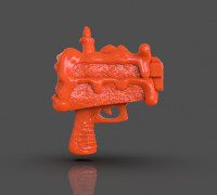 TMNT Cake Gun Scratch 3D model