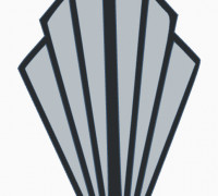 Art deco wall hanger 3D model