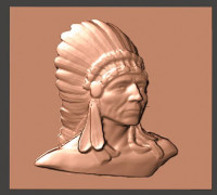 apache chief 3D model