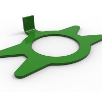 Locking tab washer 3D model