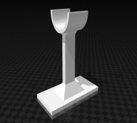 Basic Prop Stand for guns, lightsabers, swords 3D model