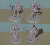 Warforged Cleric 3D model