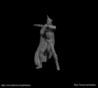 Flamberge Knight 3D model