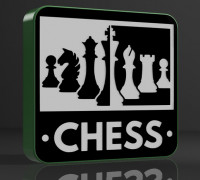 Chess lamp 3D model