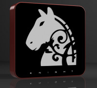 Chess lamp 3D model